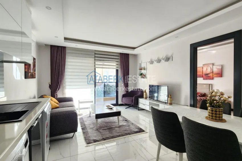 Purchase Cozy one bedroom apartment with furniture in a boutique complex — Alanya city center 12 