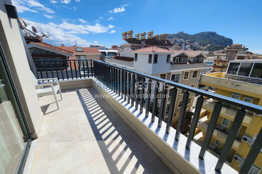 Purchase Furnished duplex penthouse just 200 meters from Cleopatra Beach — Alanya Center 13 