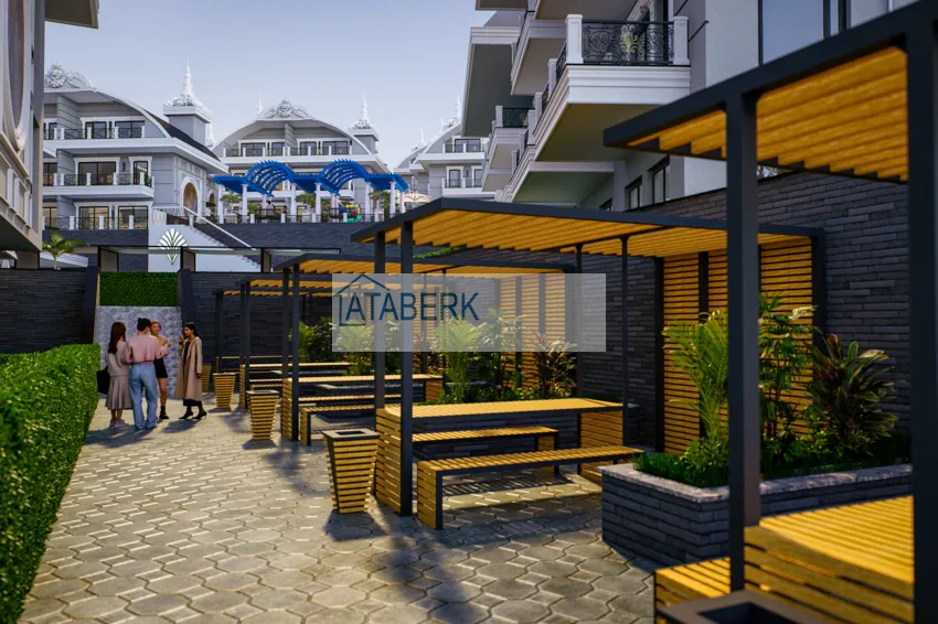 A new architectural masterpiece on the coast of Alanya, Turkler district — an investment project with villas and apartments 15 