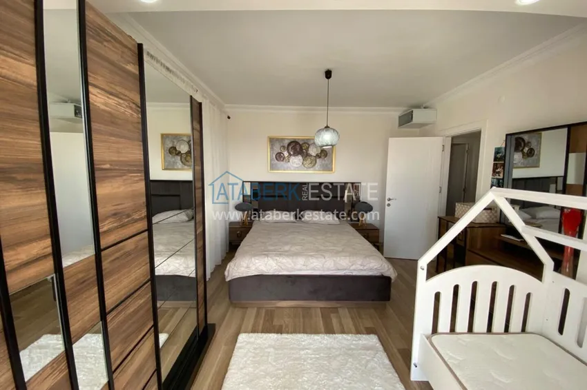 Purchase 3+1 two-storey private house with pool and fully furnished in Kargicak 14 