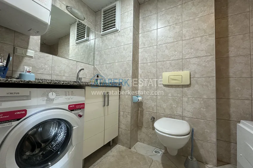 Kupuj Apartament 2+1 z meblami i przeszklonymi balkonami — Alanya, dzielnica Cikcilli. Nadaje się do zezwolenia na pobyt 15 