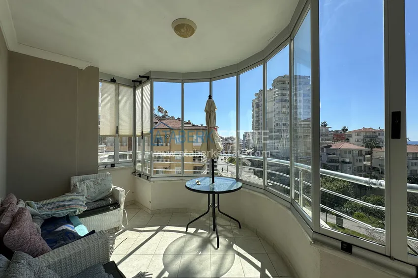 Kupuj Apartament 2+1 z meblami i przeszklonymi balkonami — Alanya, dzielnica Cikcilli. Nadaje się do zezwolenia na pobyt 16 