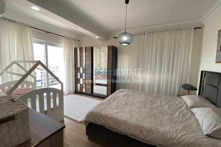 Purchase 3+1 two-storey private house with pool and fully furnished in Kargicak 16 