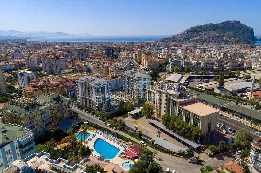 Two-bedroom apartment with new furniture in the center of Alanya - suitable for a residence permit 1 