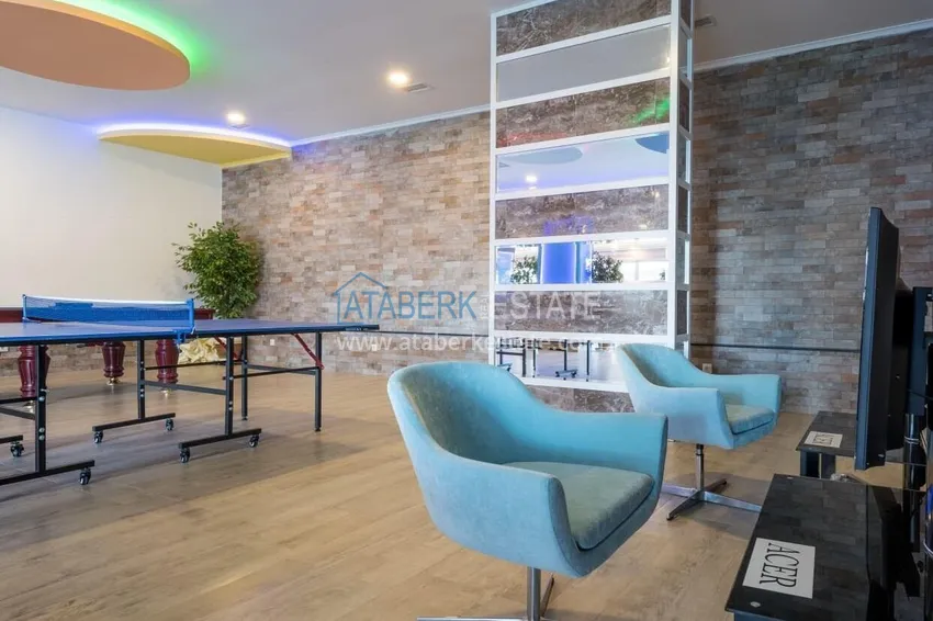Furnished 1+1 apartment in a luxury residential complex — Alanya, Oba district 20