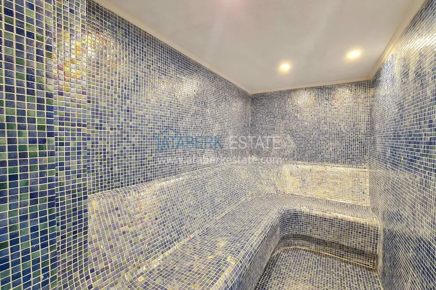 Penthouse 1+1 with a fine finish in an elite complex — the center of Alanya, Buyuk Hasbahce district 28 