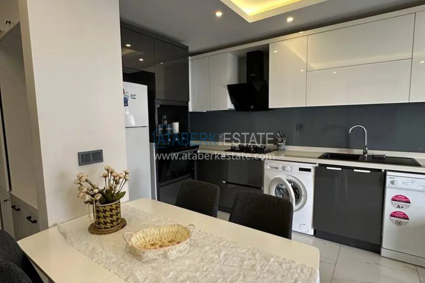 Purchase Cozy one bedroom apartment with furniture in a boutique complex — Alanya city center 3 