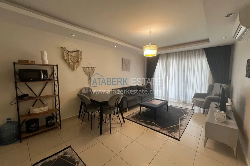 Purchase Furnished 1+1 apartment in a luxury residential complex — Alanya, Oba district 6