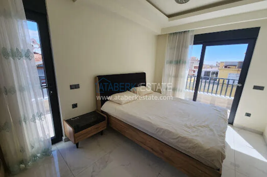 Purchase Furnished duplex penthouse just 200 meters from Cleopatra Beach — Alanya Center 6 