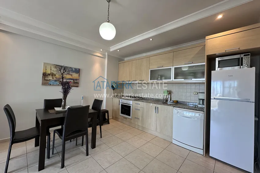 Kupuj Apartament 2+1 z meblami i przeszklonymi balkonami — Alanya, dzielnica Cikcilli. Nadaje się do zezwolenia na pobyt 6 