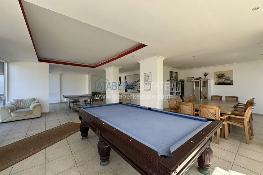 Apartament 2+1 z meblami i przeszklonymi balkonami — Alanya, dzielnica Cikcilli. Nadaje się do zezwolenia na pobyt 14 