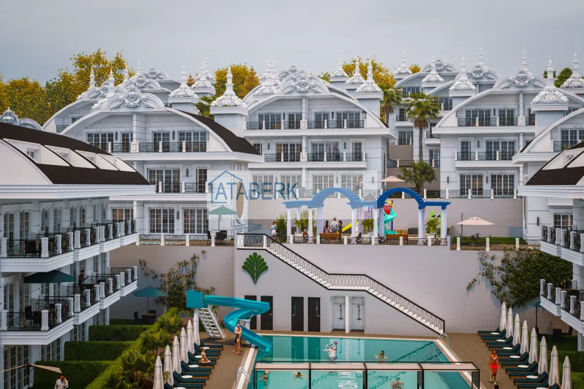 A new architectural masterpiece on the coast of Alanya, Turkler district — an investment project with villas and apartments 10 