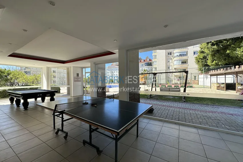 Apartament 2+1 z meblami i przeszklonymi balkonami — Alanya, dzielnica Cikcilli. Nadaje się do zezwolenia na pobyt 15 