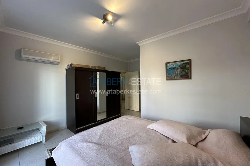 Kupuj Apartament 2+1 z meblami i przeszklonymi balkonami — Alanya, dzielnica Cikcilli. Nadaje się do zezwolenia na pobyt 9 