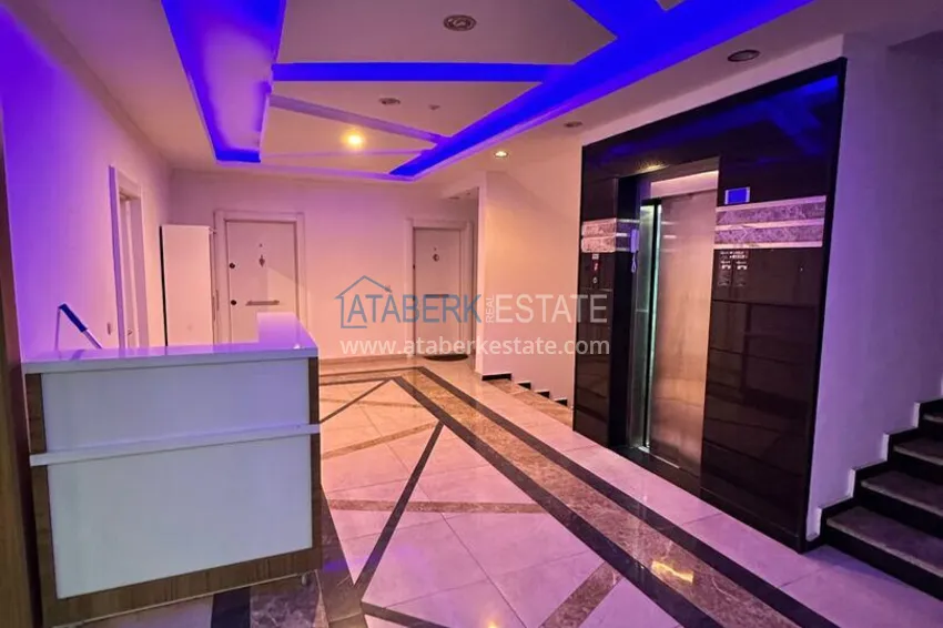 Umeblowany dwupoziomowy penthouse w centrum Alanyi - Plaża Kleopatra 8 