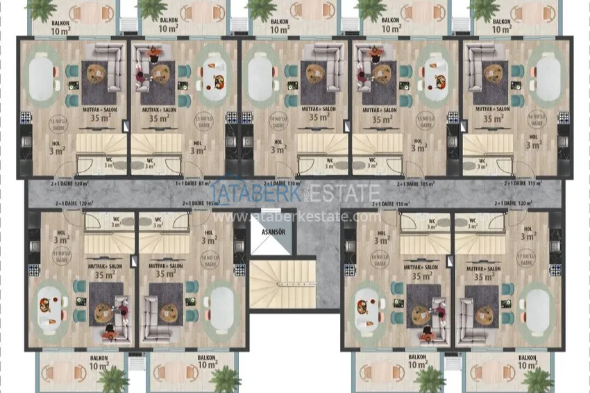 Buy cheap A new architectural masterpiece on the coast of Alanya, Turkler district — an investment project with villas and apartments 2 