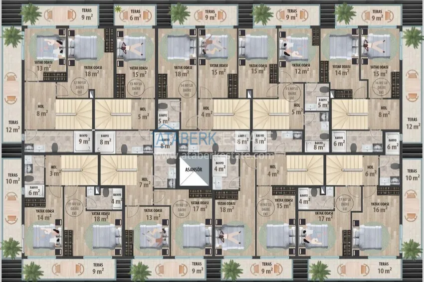 Buy cheap A new architectural masterpiece on the coast of Alanya, Turkler district — an investment project with villas and apartments 3 