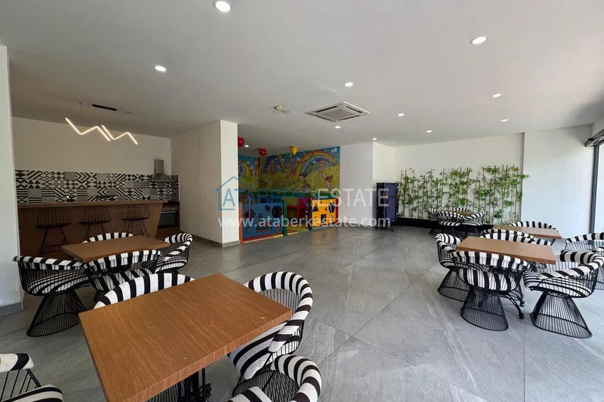 Newly furnished apartment with a glazed balcony in a modern complex - Oba district, Alanya 13