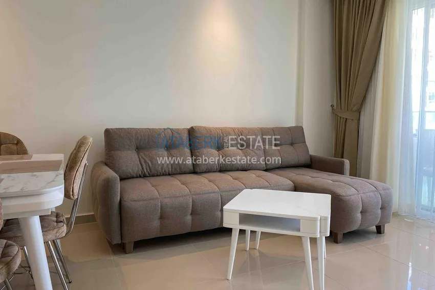 Kupuj Apartament pod klucz 1+1 z przeszklonym balkonem w kompleksie z prywatną plażą — Avsallar, Alanya 10