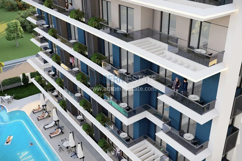 New off-plan project in Avsallar: a residential complex with original architecture 12