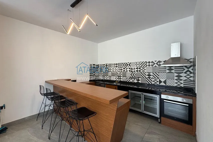 Newly furnished apartment with a glazed balcony in a modern complex - Oba district, Alanya 14