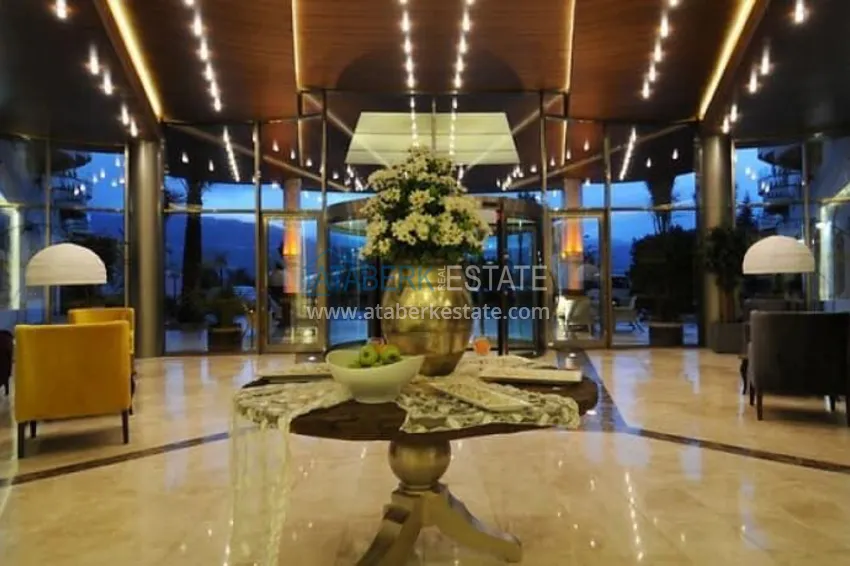 Umeblowany apartament z widokiem na góry w legendarnym kompleksie hotelowym - dzielnica Mahmutlar, Alanya 12 