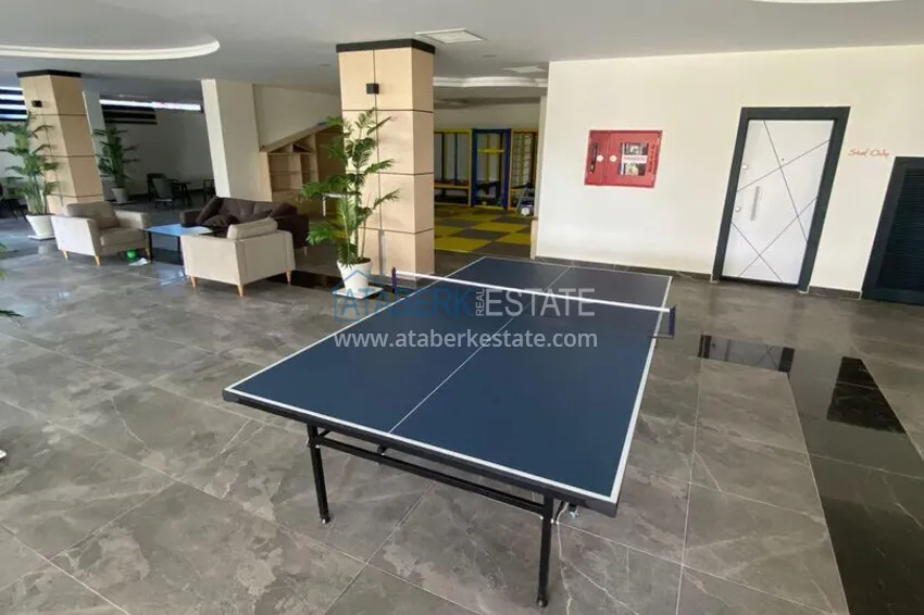Apartament pod klucz 1+1 z przeszklonym balkonem w kompleksie z prywatną plażą — Avsallar, Alanya 19