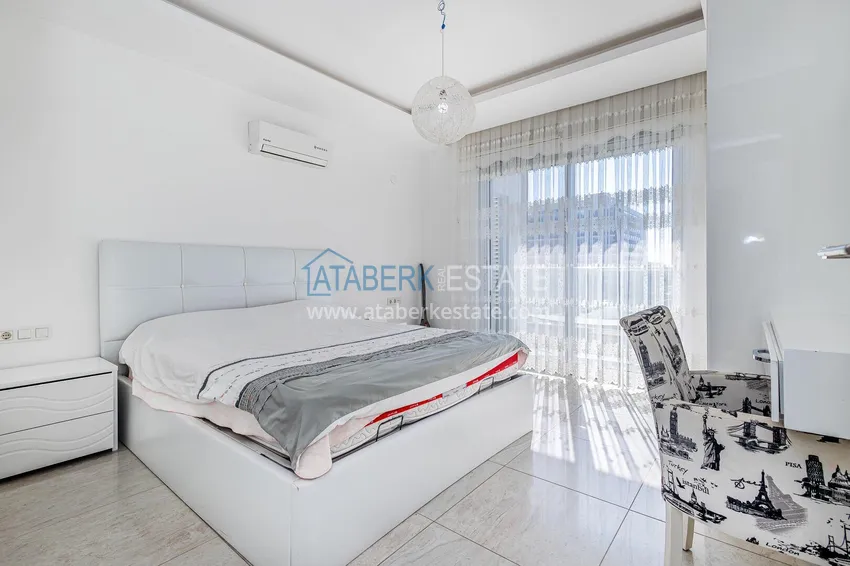 Kupuj Apartament 1+1 z meblami i widokiem na morze — Kestel, Alanya 14 