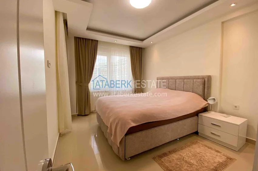 Kupuj Apartament pod klucz 1+1 z przeszklonym balkonem w kompleksie z prywatną plażą — Avsallar, Alanya 13