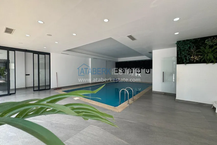Newly furnished apartment with a glazed balcony in a modern complex - Oba district, Alanya 17
