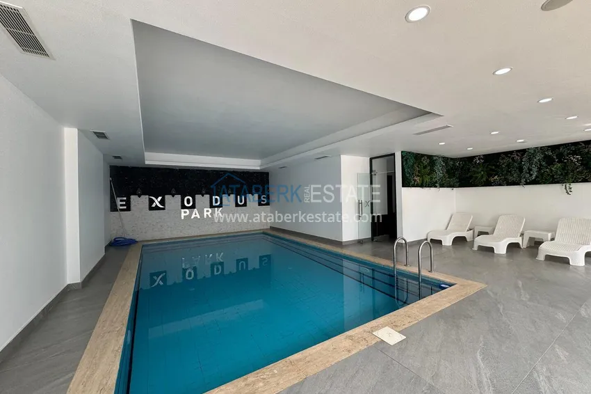 Newly furnished apartment with a glazed balcony in a modern complex - Oba district, Alanya 18