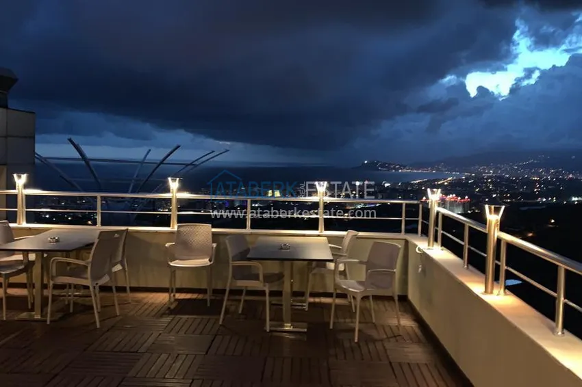Umeblowany apartament z widokiem na góry w legendarnym kompleksie hotelowym - dzielnica Mahmutlar, Alanya 17 