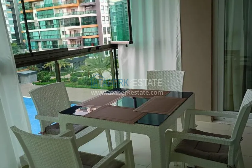 Kupuj Apartament pod klucz 1+1 z przeszklonym balkonem w kompleksie z prywatną plażą — Avsallar, Alanya 18