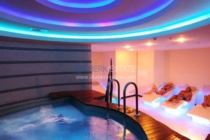 Umeblowany apartament z widokiem na góry w legendarnym kompleksie hotelowym - dzielnica Mahmutlar, Alanya 20 