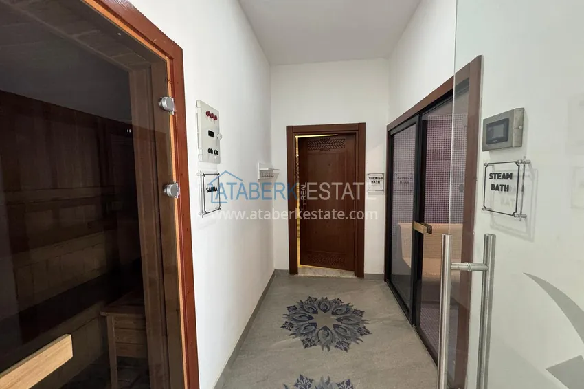 Newly furnished apartment with a glazed balcony in a modern complex - Oba district, Alanya 22