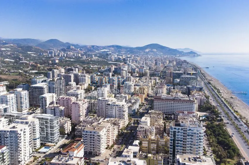 Apartament 1+1 z panoramicznym widokiem na morze — dzielnica Mahmutlar, Alanya, 200 metrów od morza 1 