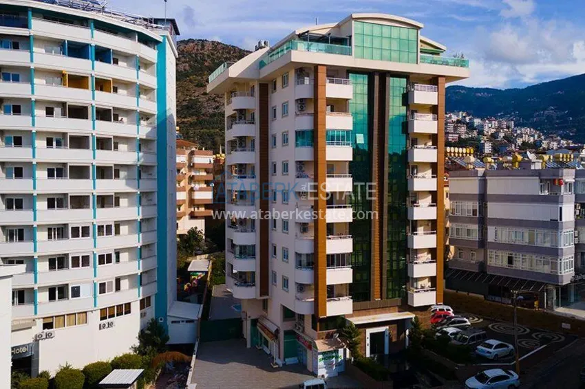 1+1 apartment with furniture and sea view in the center of Alanya - Cleopatra beach area 1