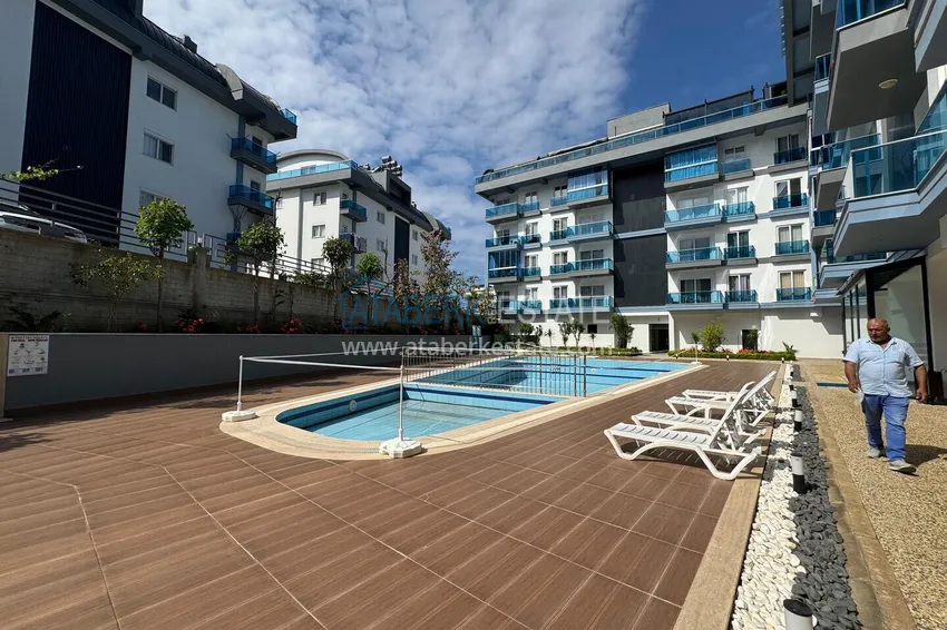 Newly furnished apartment with a glazed balcony in a modern complex - Oba district, Alanya 5