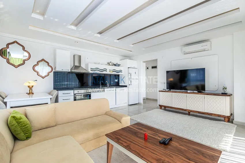 Kupuj Apartament 1+1 z meblami i widokiem na morze — Kestel, Alanya 4 