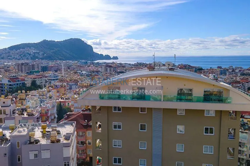 1+1 apartment with furniture and sea view in the center of Alanya - Cleopatra beach area 3