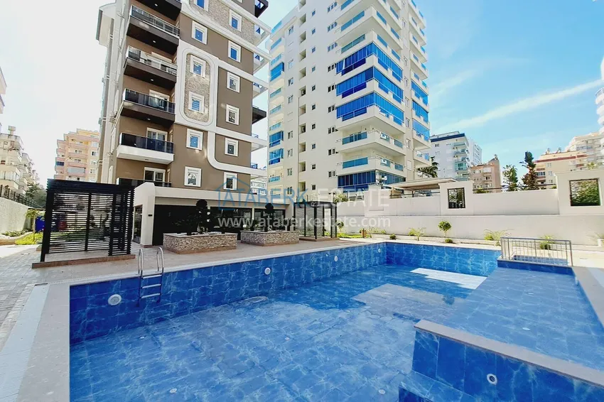 Apartament 1+1 z panoramicznym widokiem na morze — dzielnica Mahmutlar, Alanya, 200 metrów od morza 4 