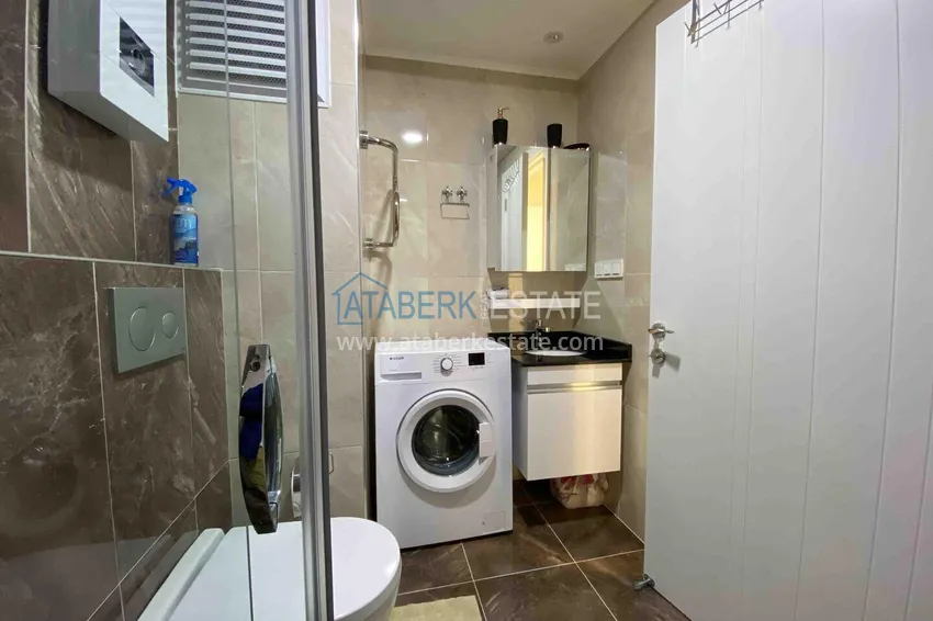 Kupuj Apartament pod klucz 1+1 z przeszklonym balkonem w kompleksie z prywatną plażą — Avsallar, Alanya 4