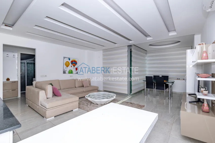 Purchase Turnkey duplex penthouse with sea view, 150 meters from the beach — Kestel, Alanya 7