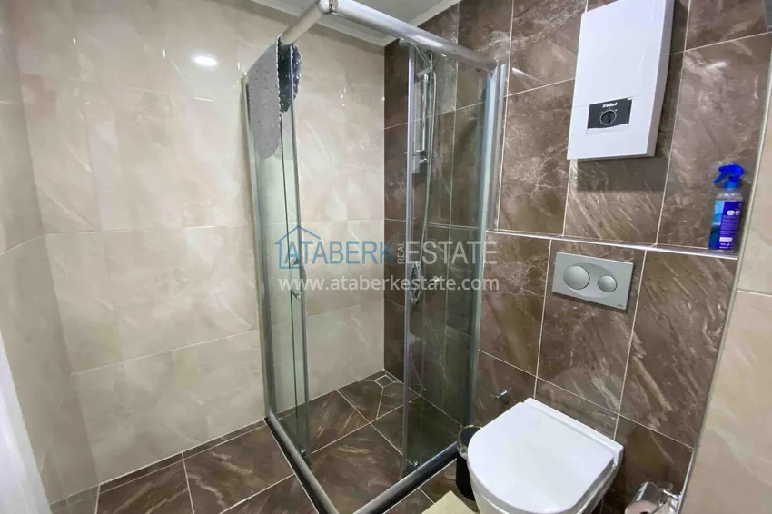 Kupuj Apartament pod klucz 1+1 z przeszklonym balkonem w kompleksie z prywatną plażą — Avsallar, Alanya 5