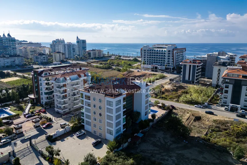 Apartament 1+1 z meblami i widokiem na morze — Kestel, Alanya 8 
