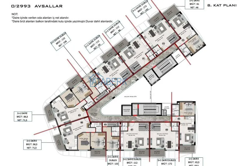 Buy cheap Finely finished penthouse in a premium complex with hotel infrastructure — Avsallar, Alanya 1 