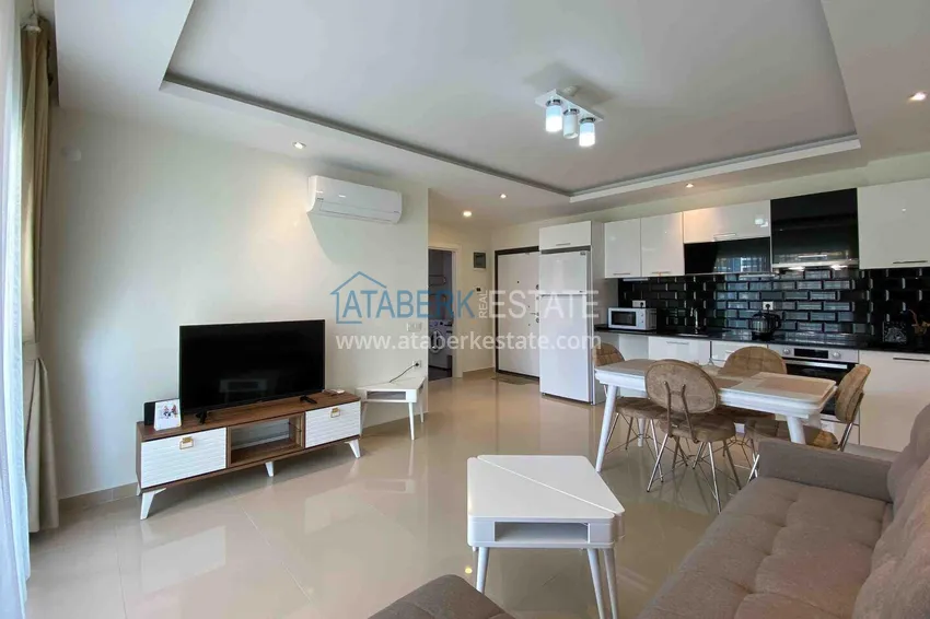 Kupuj Apartament pod klucz 1+1 z przeszklonym balkonem w kompleksie z prywatną plażą — Avsallar, Alanya 8