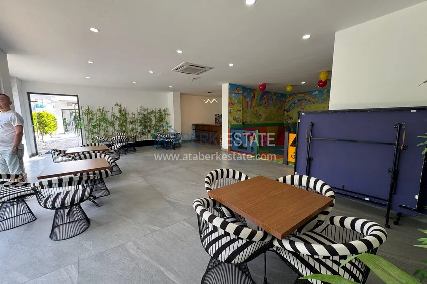 Newly furnished apartment with a glazed balcony in a modern complex - Oba district, Alanya 12