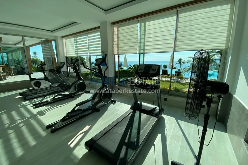Furnished apartment 1+1 with sea view in luxury complex - Kargycak, first coast line 23 
