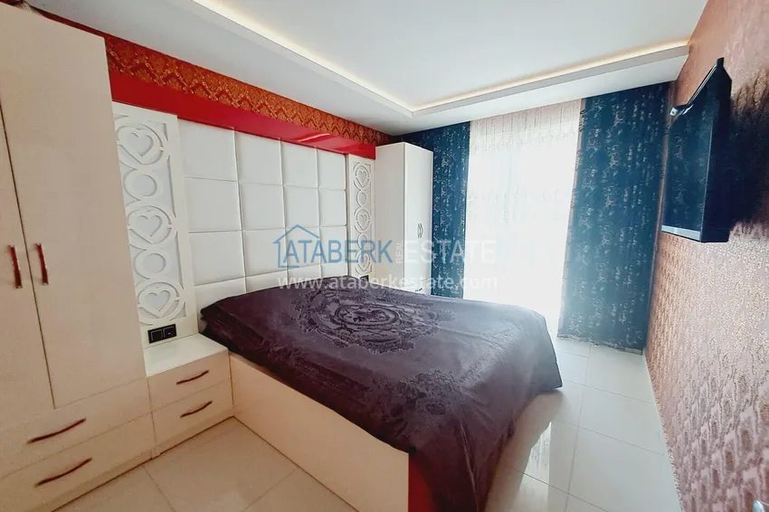 Purchase Furnished apartment 1+1 with sea view in luxury complex - Kargycak, first coast line 8 